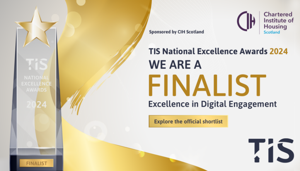 Text reads "We are Finalists"