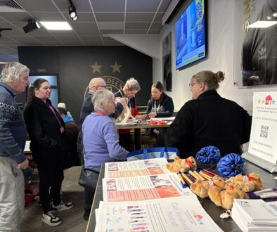 NETRALT members chatting to people at Pittodrie